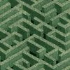 Josephine Munsey Rose & Thorn Labyrinth Wallpaper Green