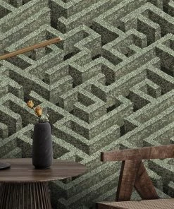 Josephine Munsey Labyrinth Wallpaper Eucalyptus Les Jardins Royaux