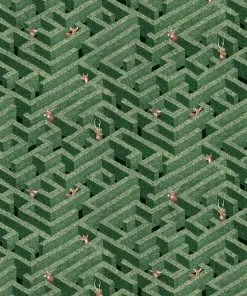 Josephine Munsey Labyrinth With Deer Wallpaper