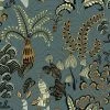Josephine Munsey Wallpaper & Paint Woodland Floor Wallpaper Petrol And Sage