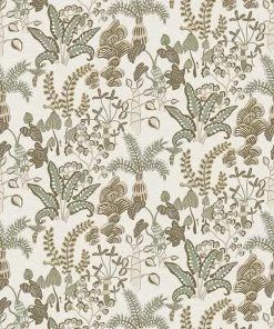 Josephine Munsey Woodland Floor Wallpaper Soft Olive Wallpaper & Paint