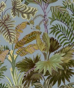 Josephine Munsey Palm Grove Wallpaper Dusk And Verdigris