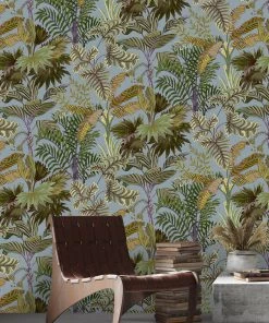Josephine Munsey Palm Grove Wallpaper Dusk And Verdigris