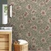 Josephine Munsey The Craftsman Bea's Swallows Wallpaper Chaingate Green & Ham Pink