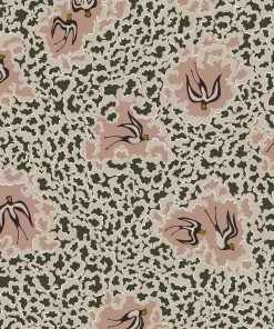 Josephine Munsey The Craftsman Bea's Swallows Wallpaper Chaingate Green & Ham Pink