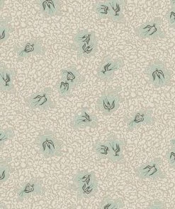 Josephine Munsey The Craftsman Bea's Swallows Wallpaper Cliffwell Stone And Radmoor Blue