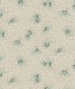 Josephine Munsey Bea's Swallows Wallpaper Alma & Osney Blue