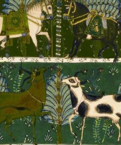 Mind The Gap New Woodstock Collection, Carnaval Green Wallpaper