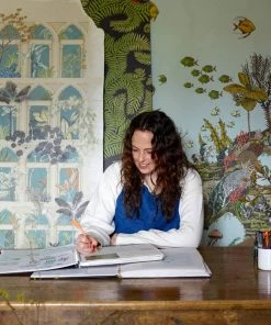 Josephine Munsey Bombe's Fernery Wallpaper In Olive & Celadon Les Jardins Royaux 26 Josephine Munsey Bombe's Fernery Wallpaper In Olive & Celadon Les Jardins Royaux