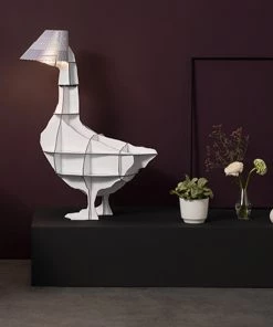 Ibride Junon - Illuminated Goose Bedside Table & Lamp