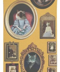 The Graduate Collection Les Jardins Royaux Cavalcade Of Cats Wallpaper