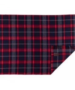 Mind The Gap Folk Couture Sutherlands Plaid Throw Blanket