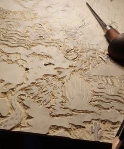 The Monkey Puzzle Tree 'All Tomorrow's Futures' Emerald Green Linen By Alexis Snell New