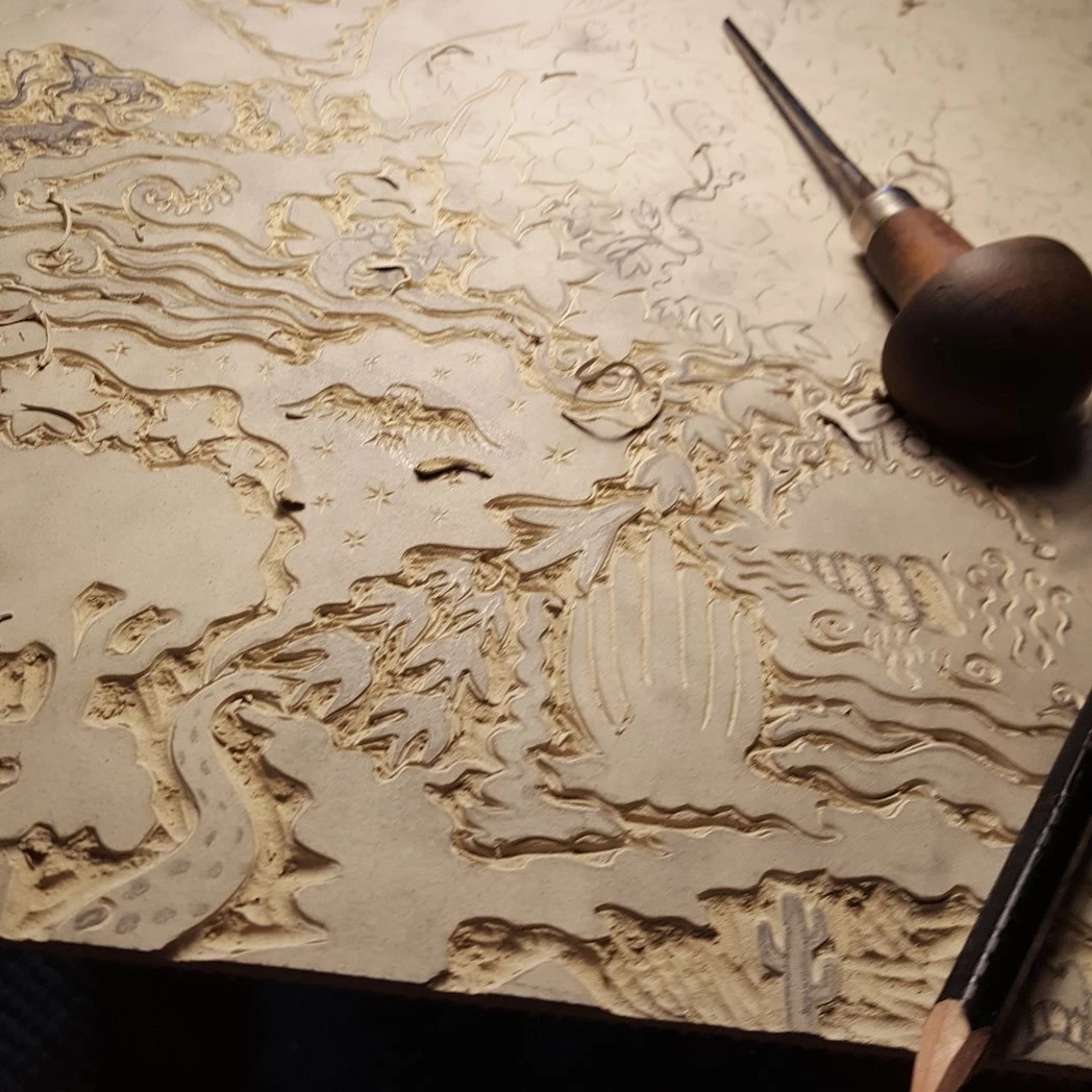 The Monkey Puzzle Tree New 'All Tomorrow's Futures' Ocean Blue Linen By Alexis Snell 13 The Monkey Puzzle Tree New 'All Tomorrow's Futures' Ocean Blue Linen By Alexis Snell