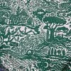 The Monkey Puzzle Tree 'All Tomorrow's Futures' Emerald Green Linen By Alexis Snell New