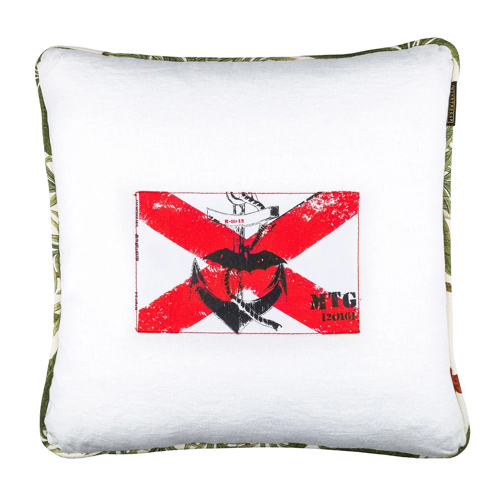 Mind The Gap Havana Tropicana Naval Flag II / Madagascar Linen Cushion 3 Mind The Gap Havana Tropicana Naval Flag II / Madagascar Linen Cushion