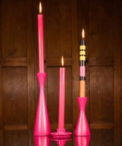 British Colour Standard New Wooden Candle Holder Medium - Neyron Rose