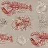 Thedesignyarduk Blue Skies Ahead Lobster Taupe Wallpaper