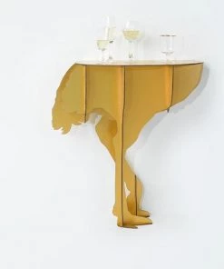 Ibride Diva Ostrich Brushed Gold