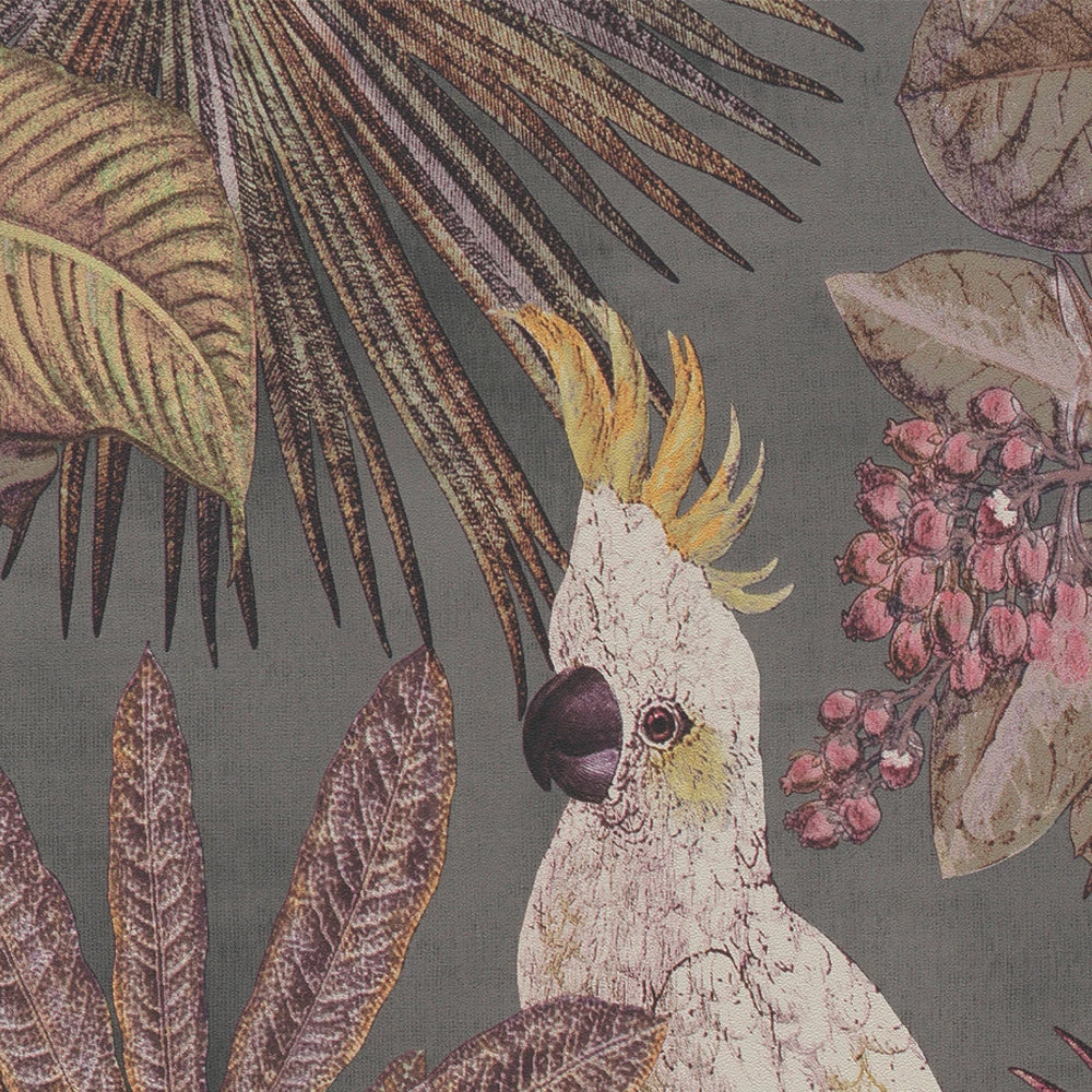 BN Panthera Cockatoo Print Wallpaper - Teal 5 BN Panthera Cockatoo Print Wallpaper - Teal
