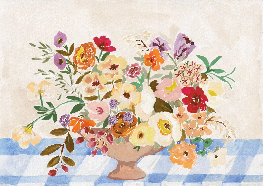 Candice Gray A3 Picnic Vase Yellow Print New 4 Candice Gray A3 Picnic Vase Yellow Print New