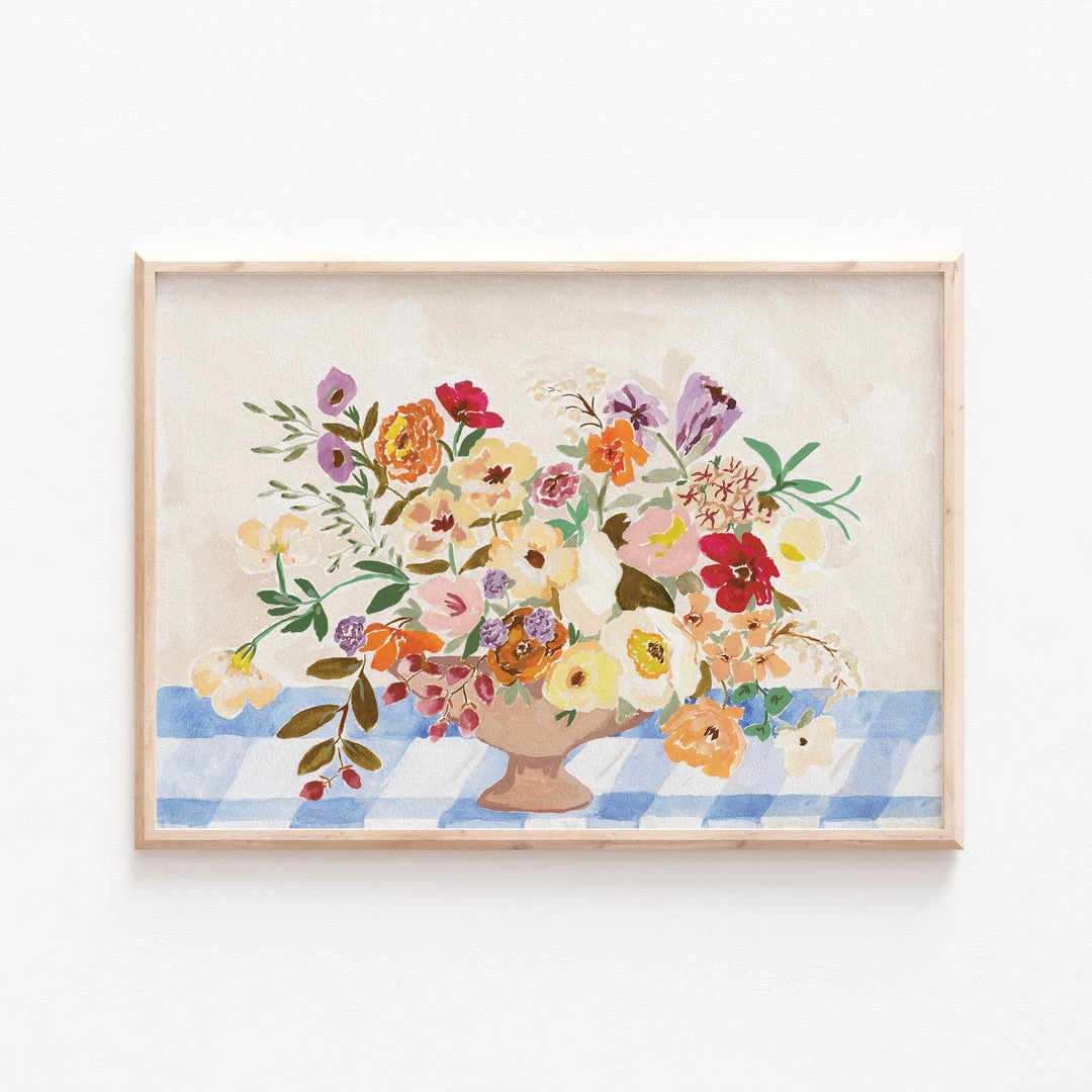 Candice Gray A3 Picnic Vase Yellow Print New 3 Candice Gray A3 Picnic Vase Yellow Print New