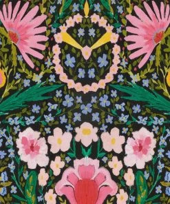 Mind The Gap Woodstock Collection, Susie Q Anthracite Wallpaper