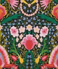 Mind The Gap Woodstock Collection, Susie Q Anthracite Wallpaper