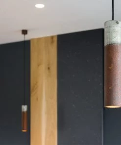 Thedesignyarduk The Craftsman ROEST 45 VERTICAL PENDANTS NATURAL & ZINC - Graypants Lighting