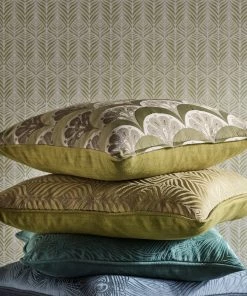 Liberty Fabrics Deco Scallop Multi Jacquard Fabric, Lichen New