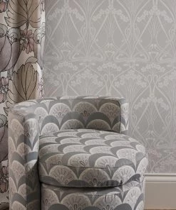 Liberty Fabrics Deco Scallop Multi Jacquard Fabric, Lacquer