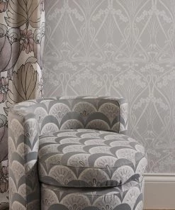 Liberty Fabrics Deco Scallop Multi Jacquard Fabric, Lichen New