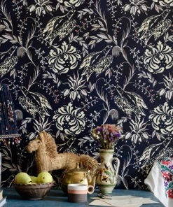 Mind The Gap Rose & Thorn Folk Embroidery Fern Green Wallpaper 8 Mind The Gap Rose & Thorn Folk Embroidery Fern Green Wallpaper