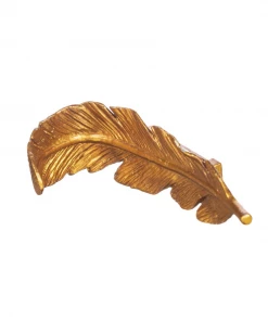 Sass & Belle Gold Feather Wall Hook