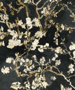 BN Van Gogh Wallpaper - Almond Blossom White Mint Les Jardins Royaux