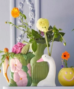 Rice By Rice Large Neon Green Ceramic Jug