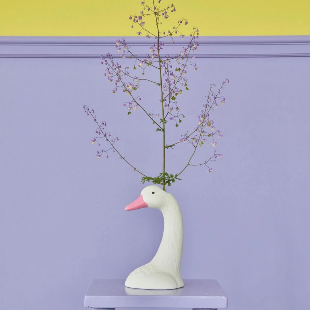 Rice DK Swan Head Ceramic Vase 3 Rice DK Swan Head Ceramic Vase