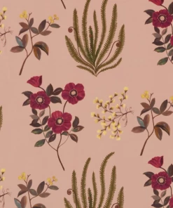 Liberty Fabrics Botanical Flora Wellington Velvet Fabric, Lacquer New