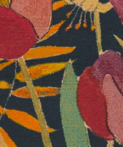 Liberty Fabrics Faria Flowers Vintage Velvet, Lichen & Marigold New