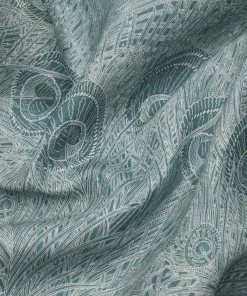 Liberty Fabrics Hebe Marlow Linen Fabric In Lichen Robin's Egg New