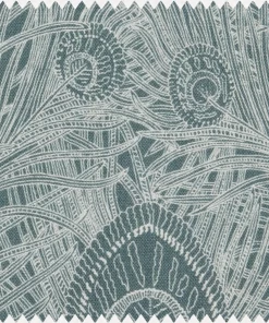 Liberty Fabrics Hebe Marlow Linen Fabric In Lichen Robin's Egg New