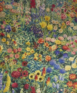 Liberty Fabrics Gails Garden Vintage Velvet In Dawn
