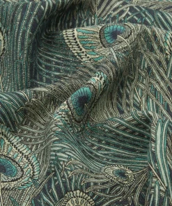 Liberty Fabrics Hera Feather Ladbroke Linen, Lapis New