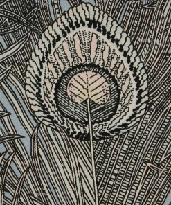 Liberty Fabrics New Hera Feather Vintage Velvet, Lapis