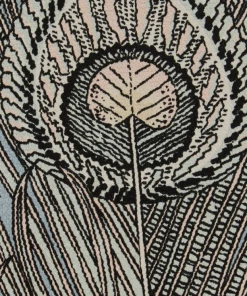 Liberty Fabrics New Hera Feather Vintage Velvet, Lapis