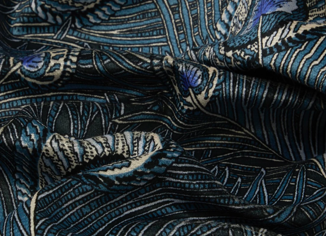 Liberty Fabrics Hera Feather Vintage Velvet, Jade 25 Liberty Fabrics Hera Feather Vintage Velvet, Jade