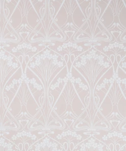 Liberty Fabrics Ianthe Bloom Mono Chiltern Linen, Pewter Plaster Pink New