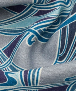 Liberty Fabrics Ianthe Bloom Multi Ladbroke Linen, Lapis New