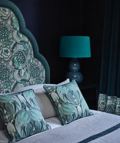 Liberty Fabrics Ianthe Bloom Multi Ladbroke Linen, Jade New