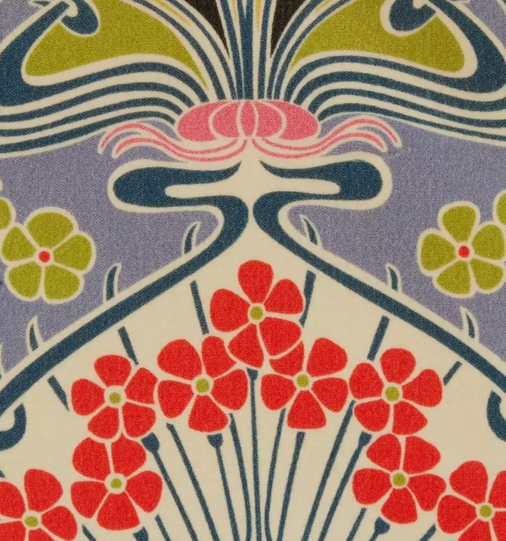 Liberty Fabrics Ianthe Bloom Multi Cotton Velvet, Lichen New 5 Liberty Fabrics Ianthe Bloom Multi Cotton Velvet, Lichen New